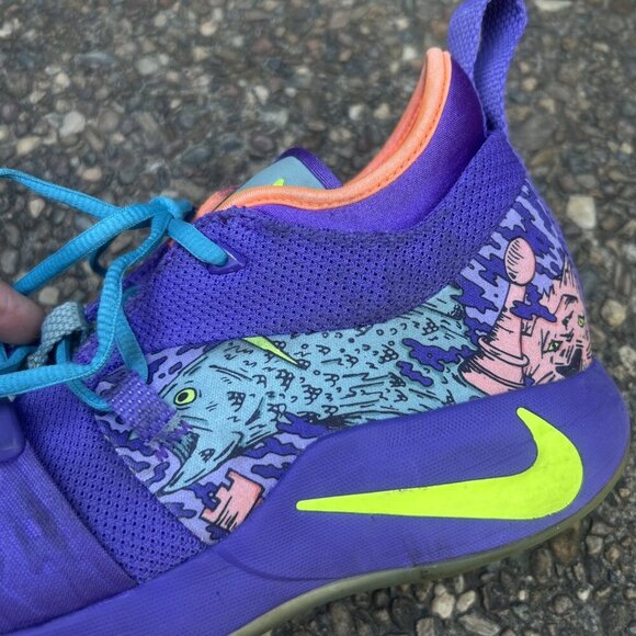 Nike Men’s PG2 2018 Mamba Mentality Zoom Purple Sneakers Size 10.5 AO2986-001 - Picture 11 of 15